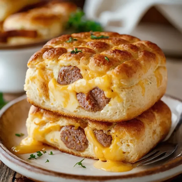 Sausage & Cheese Butter-Swim Biscuits