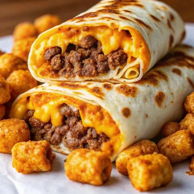 Easy homemade cheesy potato burritos – creamy, cheesy comfort food