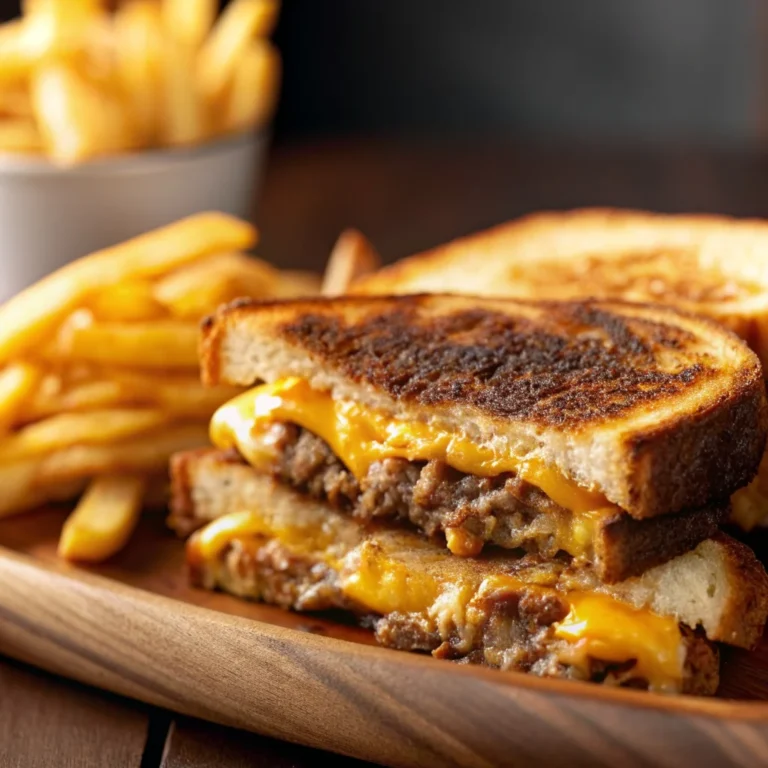 Easy homemade patty melts – juicy, cheesy, with caramelized onions