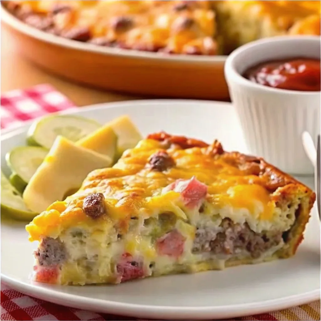 Easy homemade cheeseburger pie – savory, cheesy, and comforting