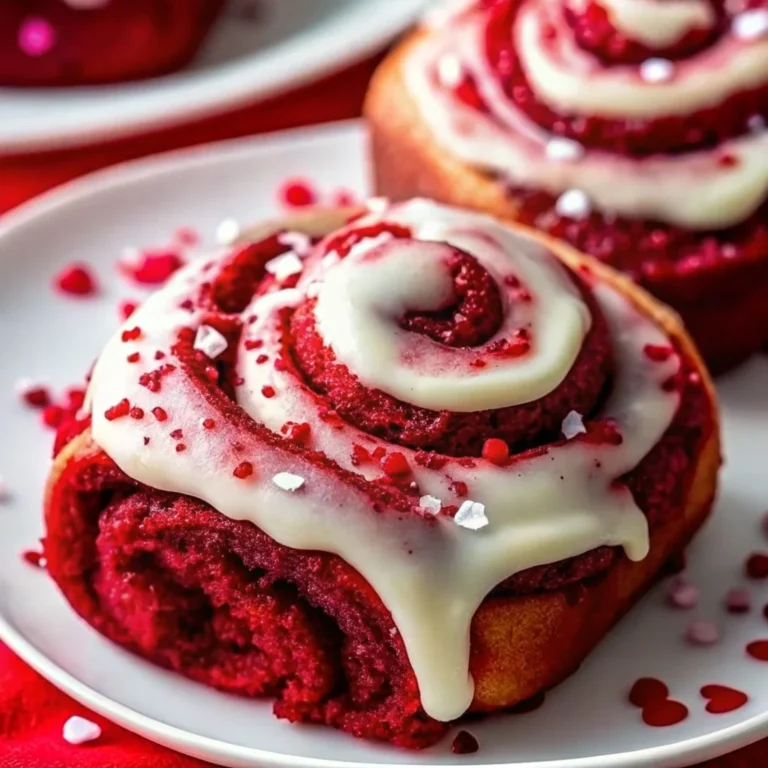 Easy homemade red velvet cinnamon rolls – soft, chocolatey, festive